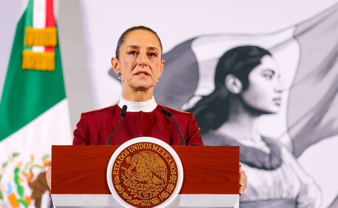Conferencia mañanera de Claudia Sheinbaum en Palacio Nacional. Foto: Axel Sánchez /EL UNIVERSAL