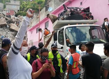 Autoridades reportan un muerto y 10 personas desaparecidas tras derrumbe en el Cerro del Chiquihuite