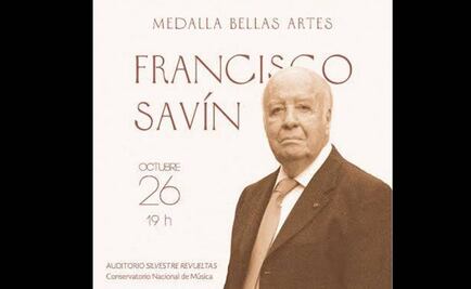 El músico Francisco Savín recibe la Medalla Bellas Artes