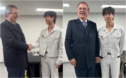 Marcelo Ebrard revive encuentro con Jin de BTS tras anuncio de conciertos en CDMX; "les dije que los iba a convencer"
