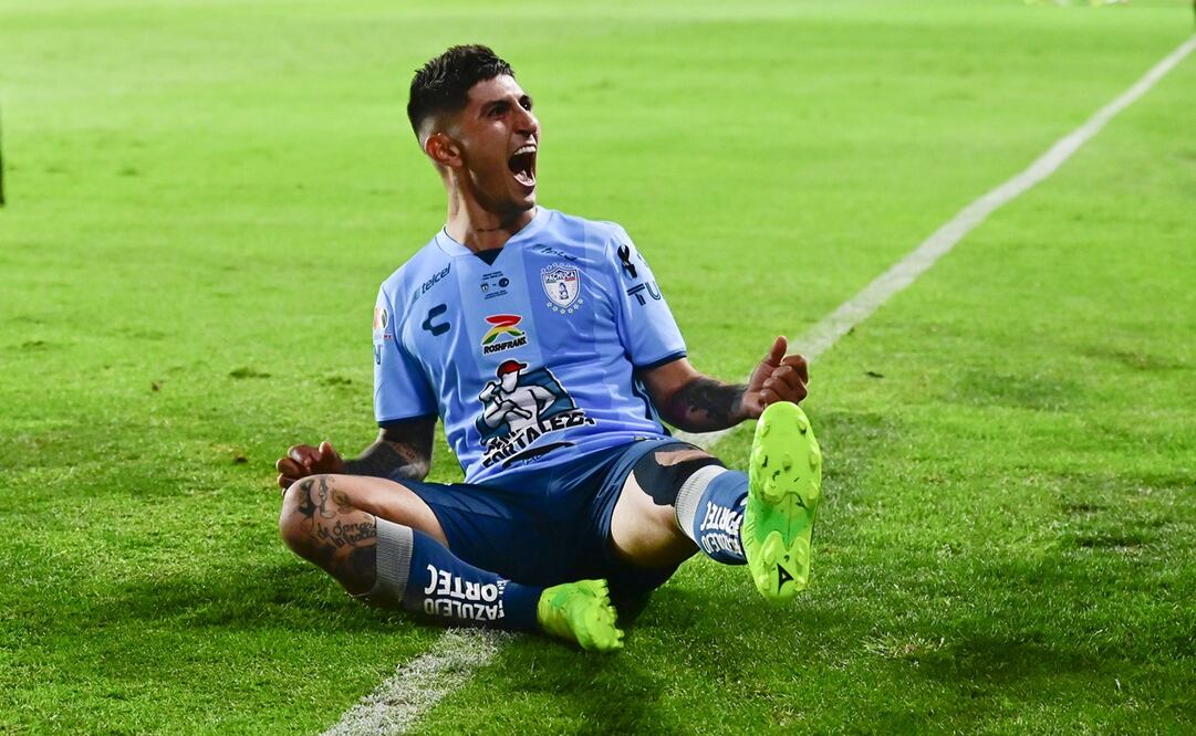 Víctor Guzmán celebrando su gol en la final contra Pachuca - FOTO: Imago7