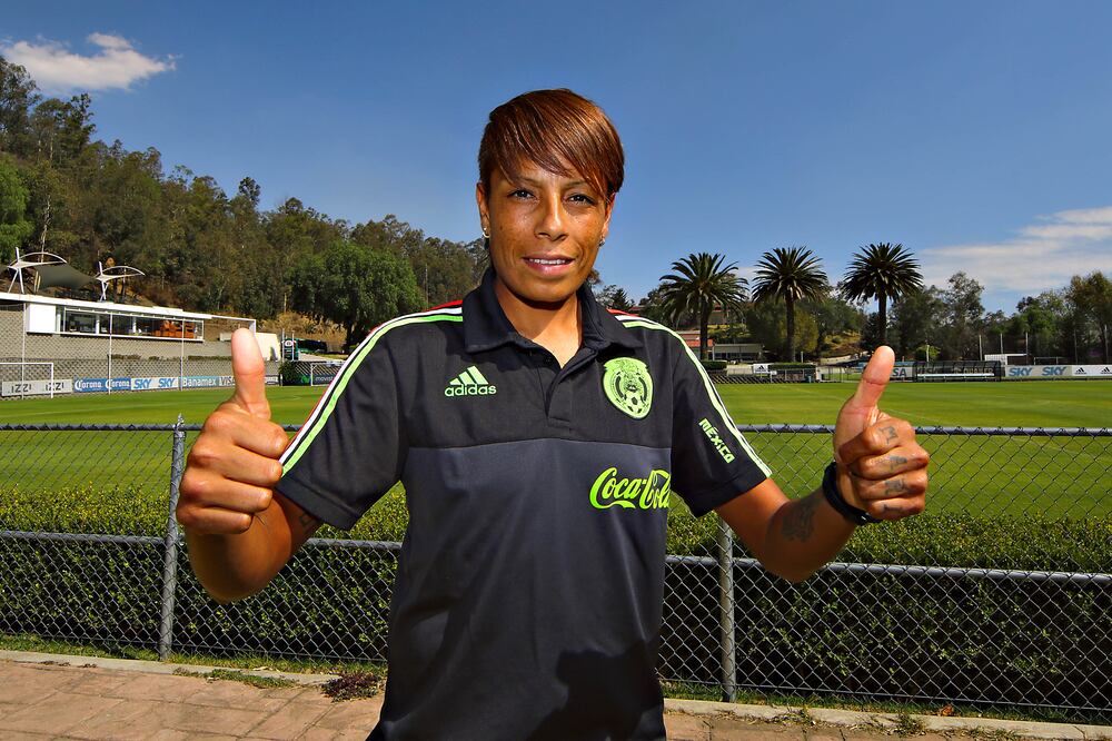 Imago7. Maribel Domínguez durante la conferencia de prensa de la Selección Nacional Femenil