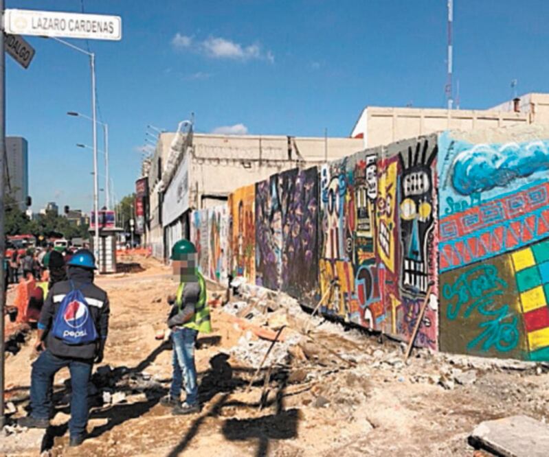 Los trabajos de rehabilitación de la Avenida Hidalgo, que conecta el Eje Central y Paseo de la Reforma, forman parte del Corredor Seguro. Foto/ESPECIAL