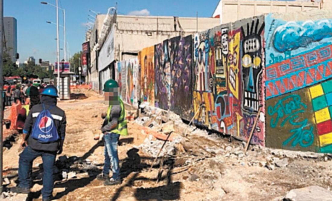 Los trabajos de rehabilitación de la Avenida Hidalgo, que conecta el Eje Central y Paseo de la Reforma, forman parte del Corredor Seguro. Foto/ESPECIAL