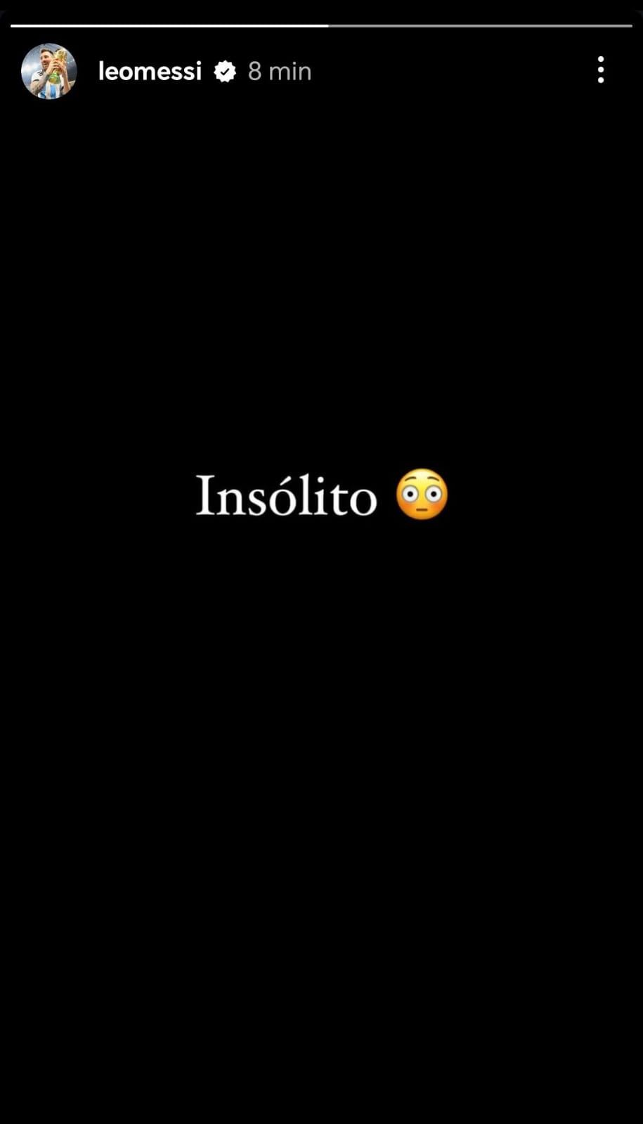 Lionel Messi reaccionó al partido de Argentina en París 2024 - Foto: Instagram