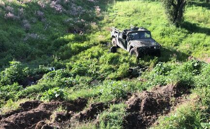 Volcadura deja un militar muerto y dos heridos en Puebla 