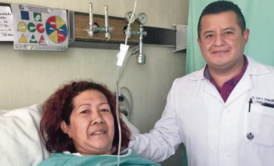 La tumoración se encontraba en una zona muy compleja, que tenía íntima relación con el bazo y un riñón, órganos que estaban en riesgo al ser invadidos por las células cancerígenas, informó un especialista. CORTESÍA IMSS