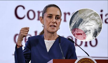 Sheinbaum asegura que alertará en caso de tormenta tropical; "lo estaremos informando oportunamente", dice