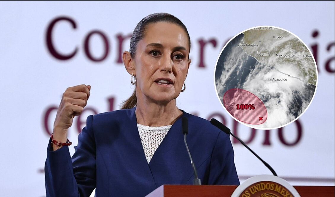 La presidenta Claudia Sheinbaum en la mañanera del 29 de mayo de 2025. Foto: Berenice Fregoso/EL UNIVERSAL