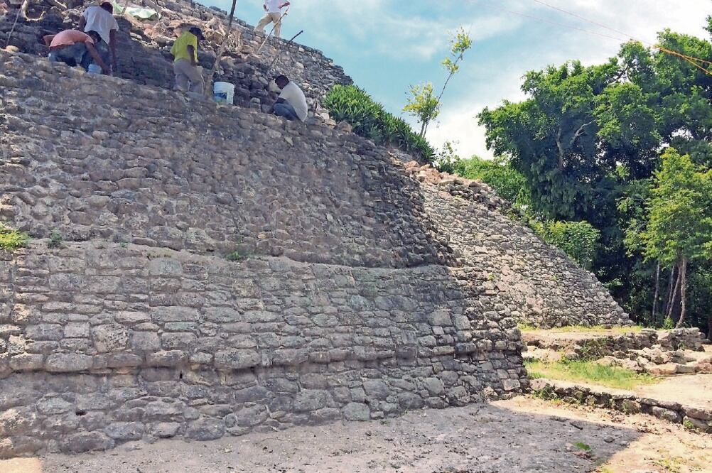 Ichkabal cuenta con estructuras de 46 metros de altura, lo que permite asegurar que es uno de los grandes centros políticos de la región (CORTESÍA DEL INAH-QUINTANA ROO)