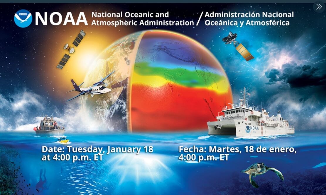 Foto: NASA Y NOOA, vía Twitter