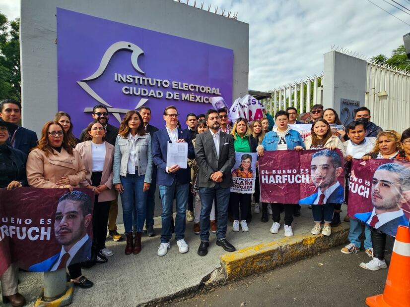 MC denuncia a Harfuch y Brugada. FOTO: Jorge Medellín/ EL UNIVERSAL/