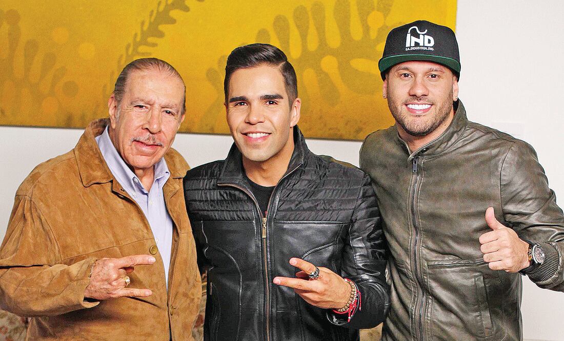 Humberto y Emir Pabón grabaron el videoclip “Por la noche”, al lado del cantante puertorriqueño Valentín (AGUSTÍN SALINAS. EL UNIVERSAL)