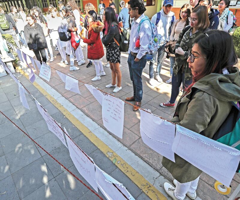 Violencia. Con base en recientes estadísticas, al menos siete de cada 10 denuncias son contra profesores de la universidad. JORGE ALVARADO. EL UNIVERSAL