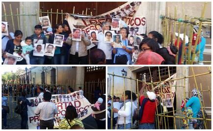 Sección 22 protesta frente a Casa Oficial en Oaxaca