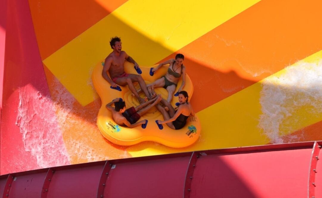 El balneario Six Flags Hurricane Harbor está a 2 horas de CDMX. Foto: Six Flags 