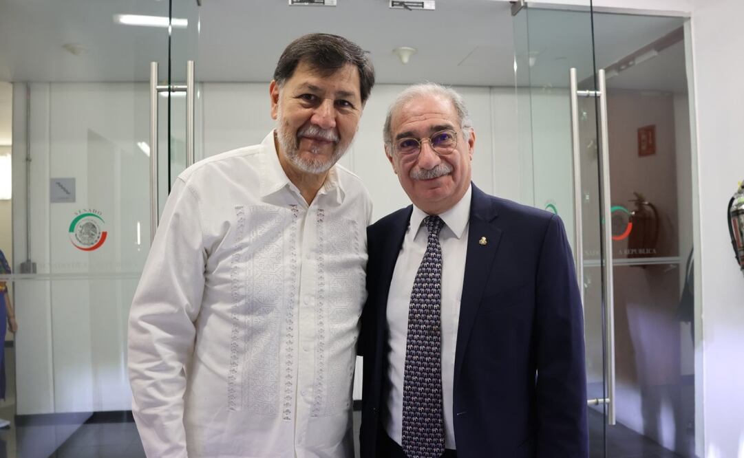 Se reúne Fernández Noroña con ministro Pérez Dayán. Foto: X @fernandeznorona