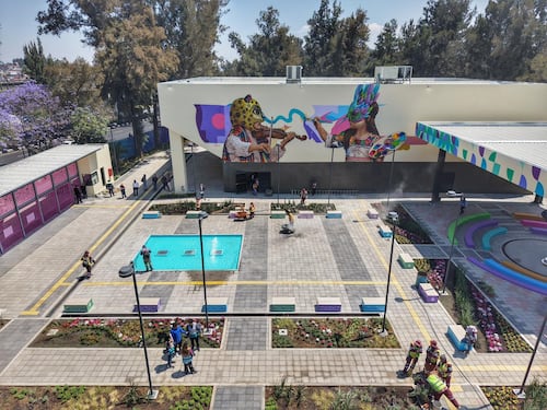 La nueva Utopía Mixiuhca incluye juegos para personas con discapacidades. Foto: Gobierno de CDMX