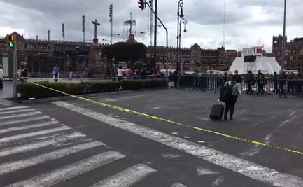 Supervisa secretario particular de AMLO obras en en Zócalo previo al Grito de Independencia
