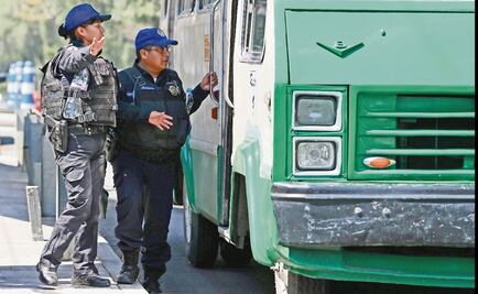Prevén llevar a otras alcaldías operativos de policías en microbuses en la CDMX