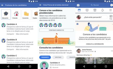 Facebook lanza "Perspectivas Políticas" para comparar las propuestas de candidatos