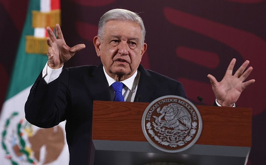 Por respeto, el presidente Andrés Manuel López Obrador dijo que no opinará sobre la polémica de Juan Pablo Sánchez Gálvez, hijo de la candidata presidencial de oposición Xóchitl Gálvez. Foto: Berenice Fregoso/EL UNIVERSAL