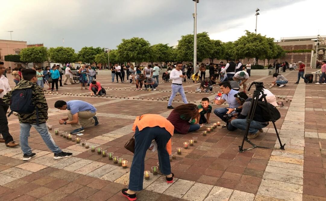 Manifestantes en guanajuato