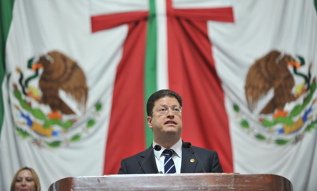 Comparecencia de Pablo Vázquez, Secretario de Seguridad. Foto: Especial