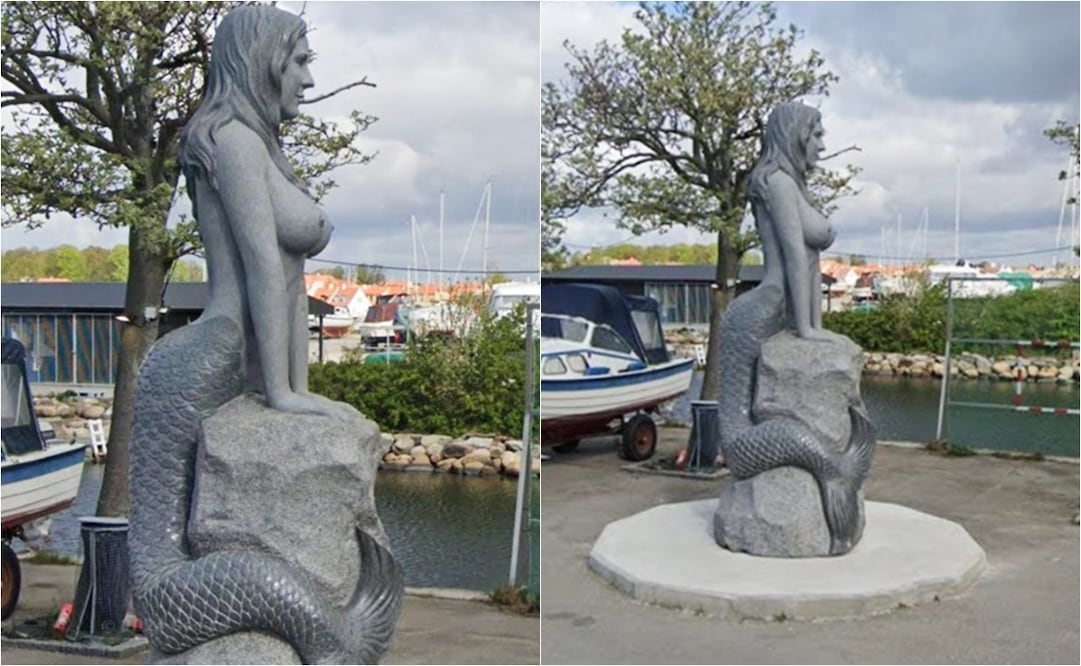 Den lille havfrue, situada en la ciudad de Copenhague.
Fotos: Google Maps