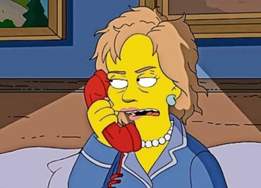 Marge obligará a Homero a votar por Hillary