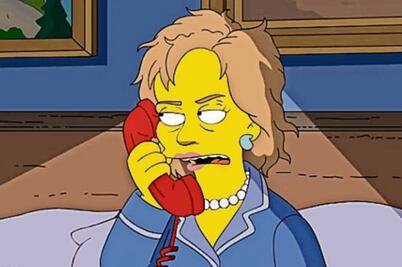 Marge obligará a Homero a votar por Hillary