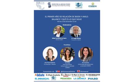 Sigue la transmisión de EL UNIVERSAL sobre El primer año de relación de Biden y AMLO: Balance y qué es lo que sigue