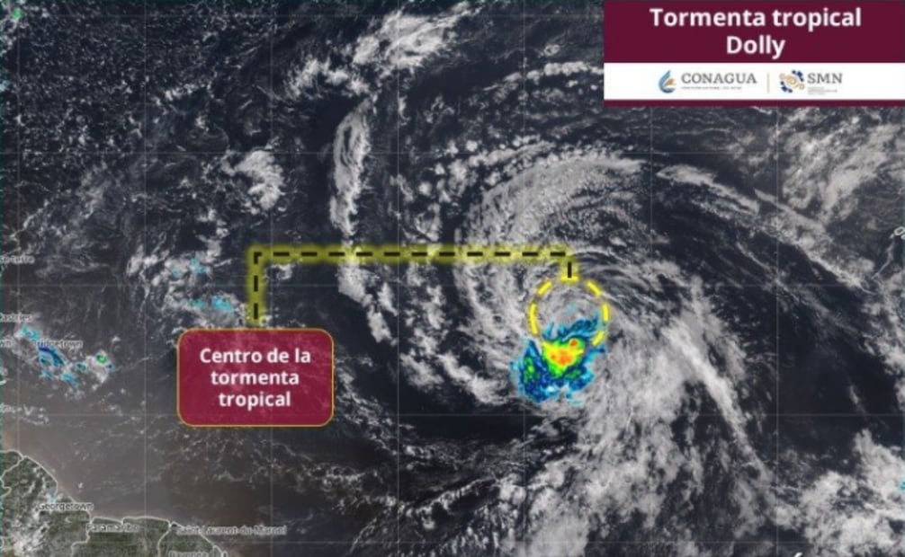 Tormenta Tropical Dolly. Foto: X @conagua_clima