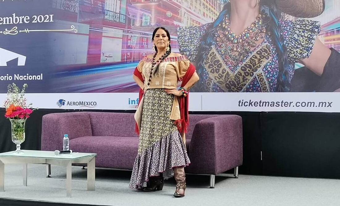 La cantante promociona su próximo concierto presencial "Tócame", que se llevará a cabo el próximo 3 de diciembre en el Auditorio Nacional. Foto: Elizabeth Escobar