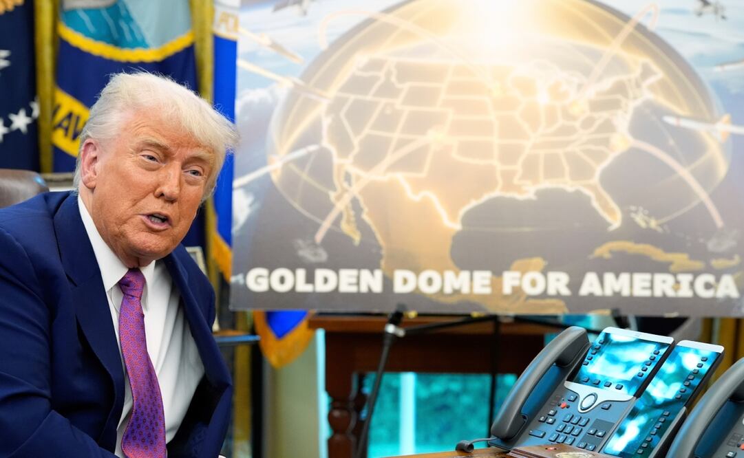 El presidente Donald Trump habla en la Oficina Oval de la Casa Blanca. Foto: AP