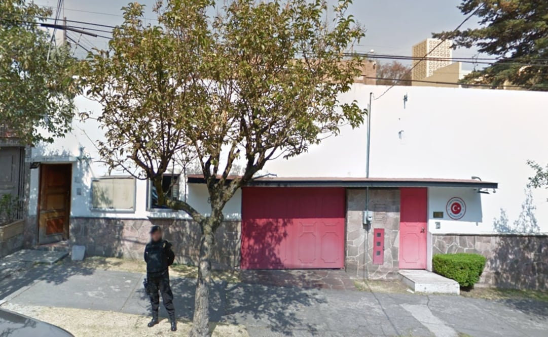 Los hechos fueron notificados este miércoles por la consejera de la Embajada de Turquía, ubicada en la colonia Lomas de Chapultepec. Foto: Google Maps