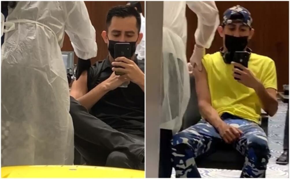 Joven mexicano, vacunado y hasta le dieron a elegir marca... pero en Dubái
