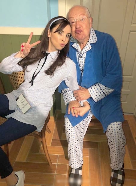 Andrea Torre y Eduardo Manzano, la actriz lo despide en Instagram.