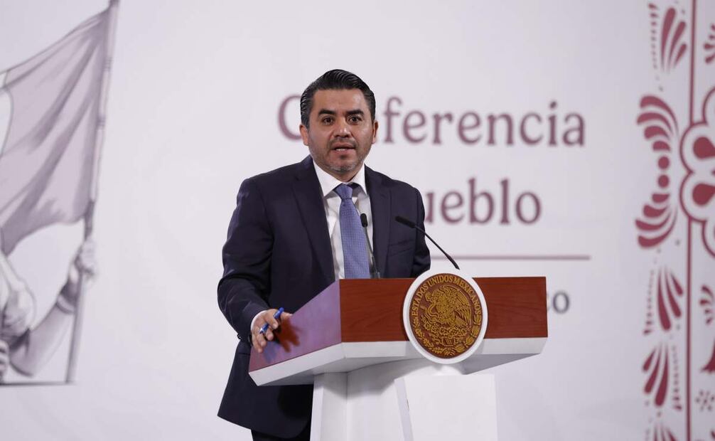 Efraín Morales, titular de la Comisión Nacional del Agua (Conagua), presentó avances del Programa Nacional de Tecnificación del Campo, y reconoció a los ingenieros militares que colaboran en las tareas para garantizar el derecho humano al agua. Foto: Diego SImón / EL UNIVERSAL