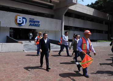 Evacúan edificios de alcaldía Benito Juárez en 150 segundos durante simulacro nacional