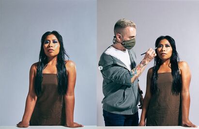 Yalitza Aparicio posa con vestido de pedrería para revista de caballeros