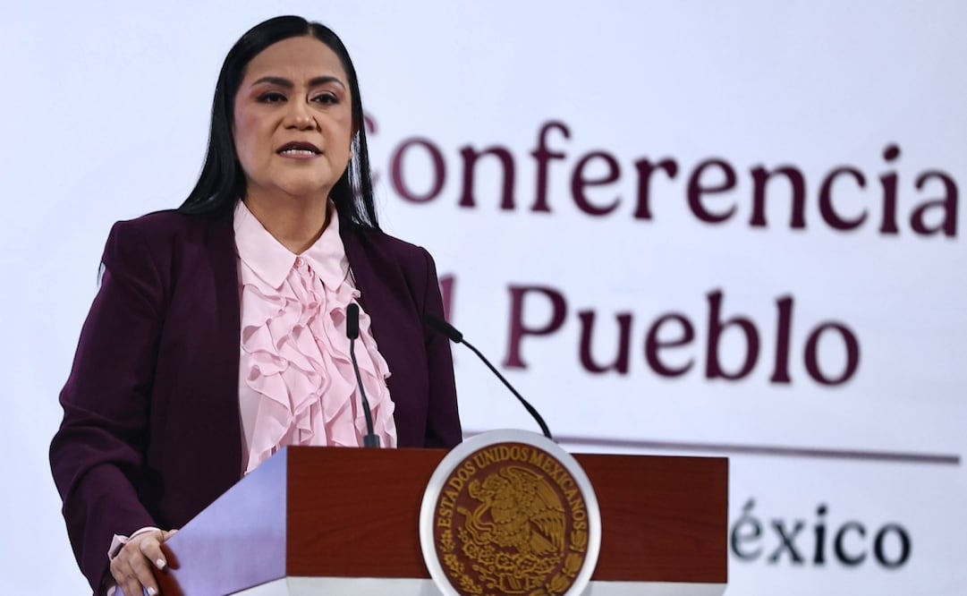 Conferencia del Pueblo con la presidenta Claudia Sheinbaum en Palacio Nacional el 12 de mayo de 2025. Fotos: Berenice Fregoso El universal