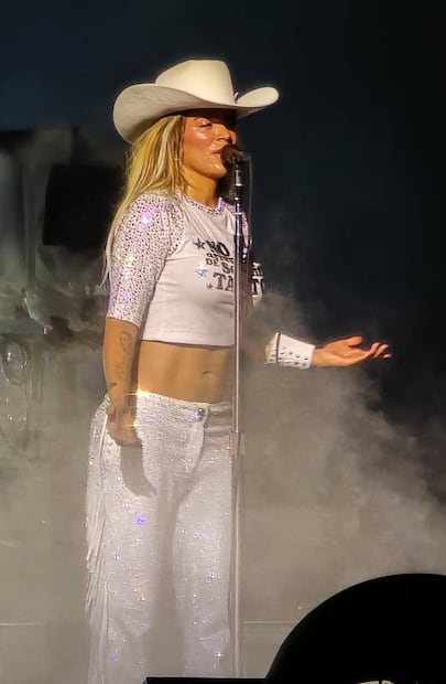 Karol G en el MetLife de Nueva Jersey.
Foto: Jesús Díaz/EL UNIVERSAL