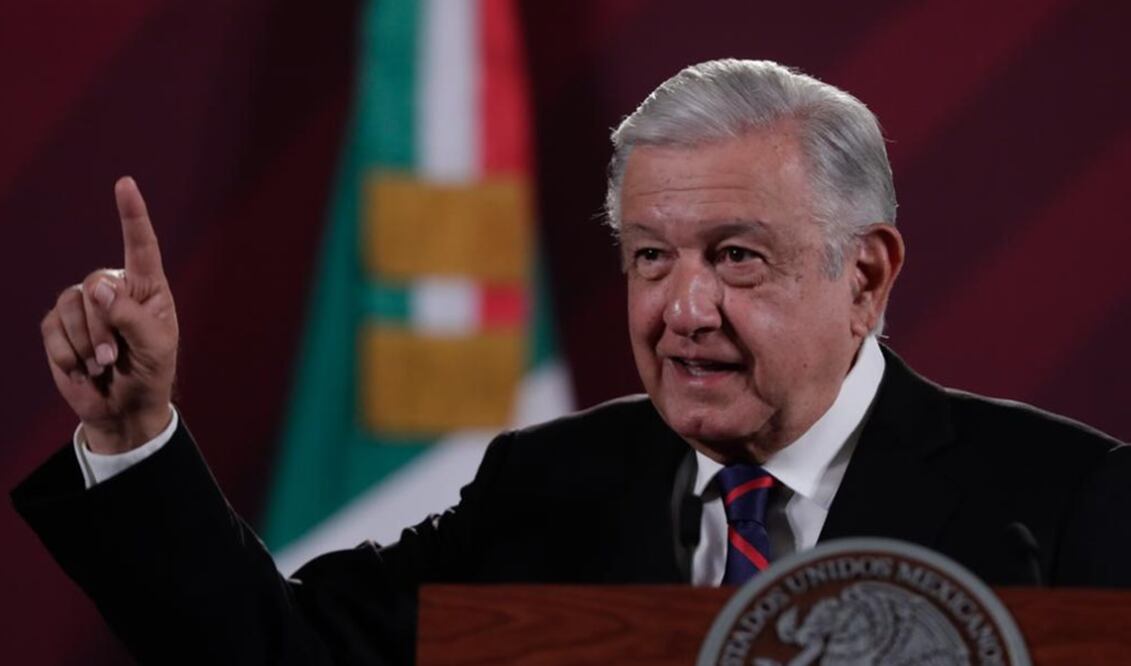 El presidente Andrés Manuel López Obrador en conferencia de prensa matutina. Foto: Diego Simón Sánchez