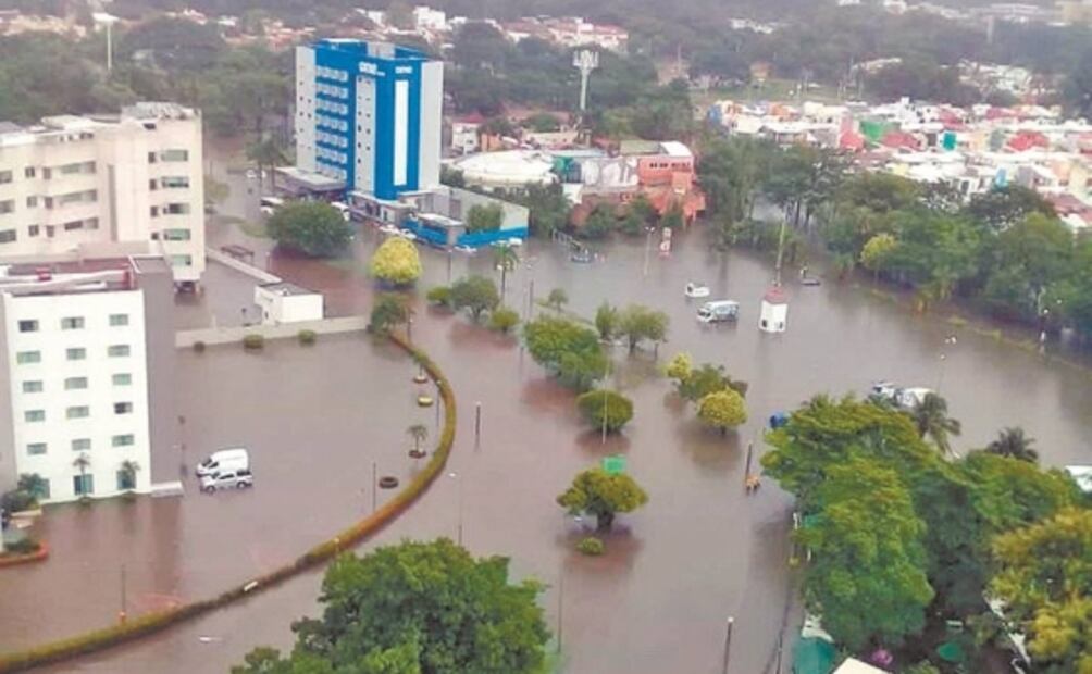 Villahermosa, otra vez bajo el agua por la lluvia