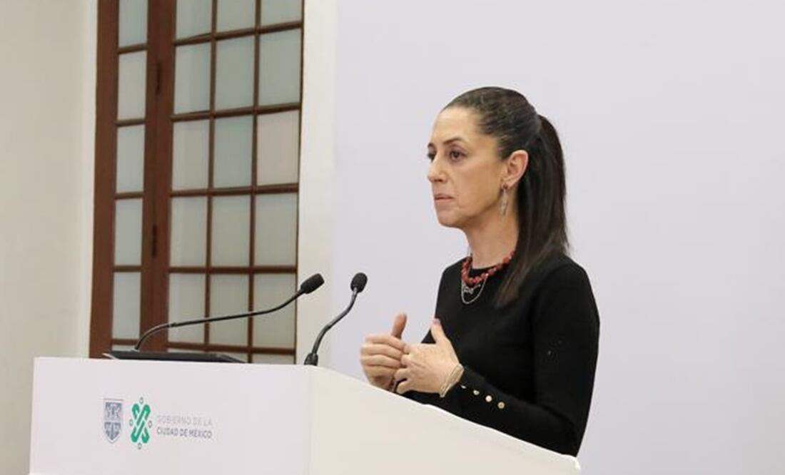 "Ni siquiera está establecida una dirección, solamente es un mensaje de WhatsApp", dijo Sheinbaum. Foto: Especial