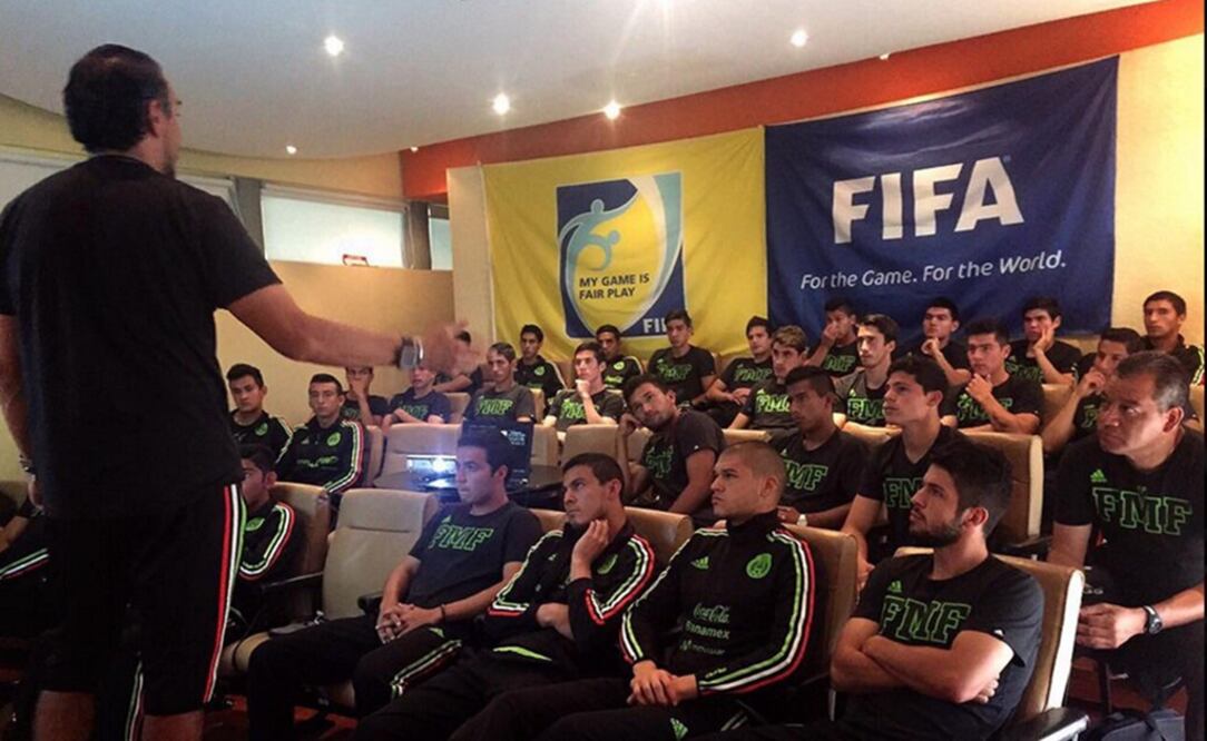Los seleccionados durante la concentración en el CAR. Tomada de: @miseleccionmx