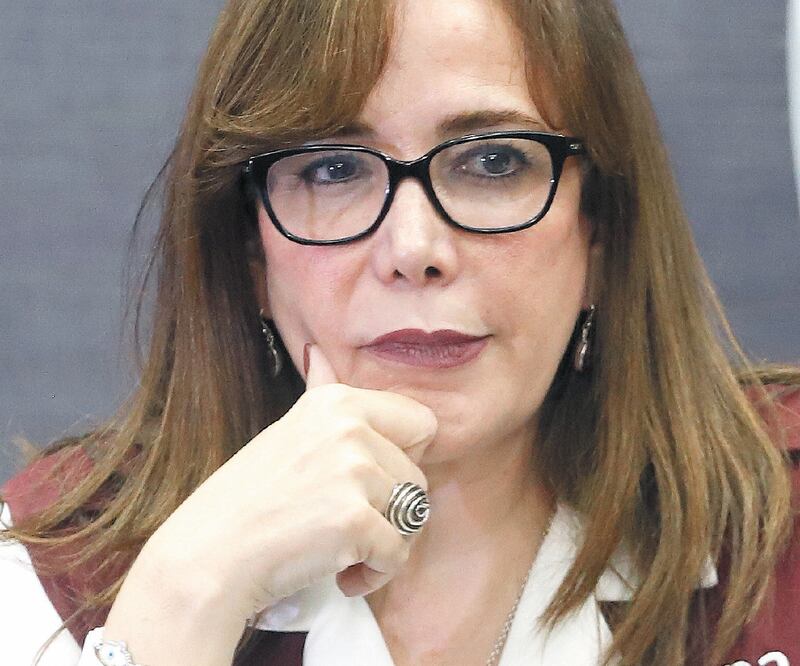 Dirección. Yeidckol Polevnsky es secretaria general en funciones de presidenta en Morena desde que López Obrador dejó el cargo. ARCHIVO EL UNIVERSAL
