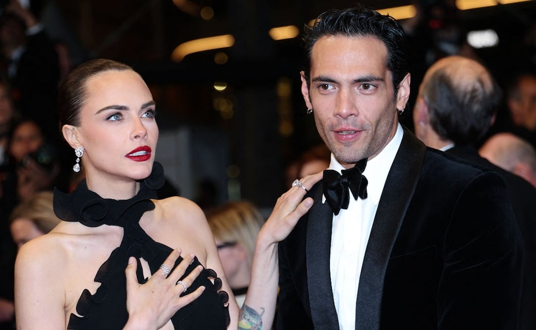 Cara Delevingne y Diego Calva asisten a la proyección de “Club Kid” al sur de Francia. Foto: Sameer AL-DOUMY / AFP.