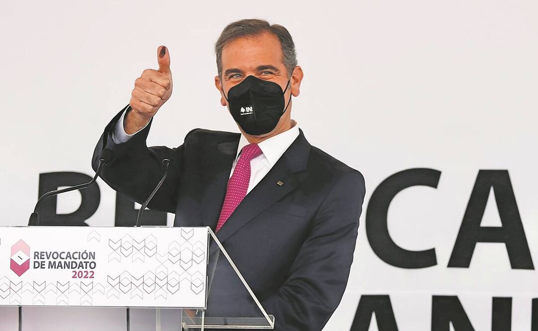 Lorenzo Córdova, consejero presidente del INE, dio a conocer anoche el conteo rápido. Foto: Berenice Fregoso/ EL UNIVERSAL.